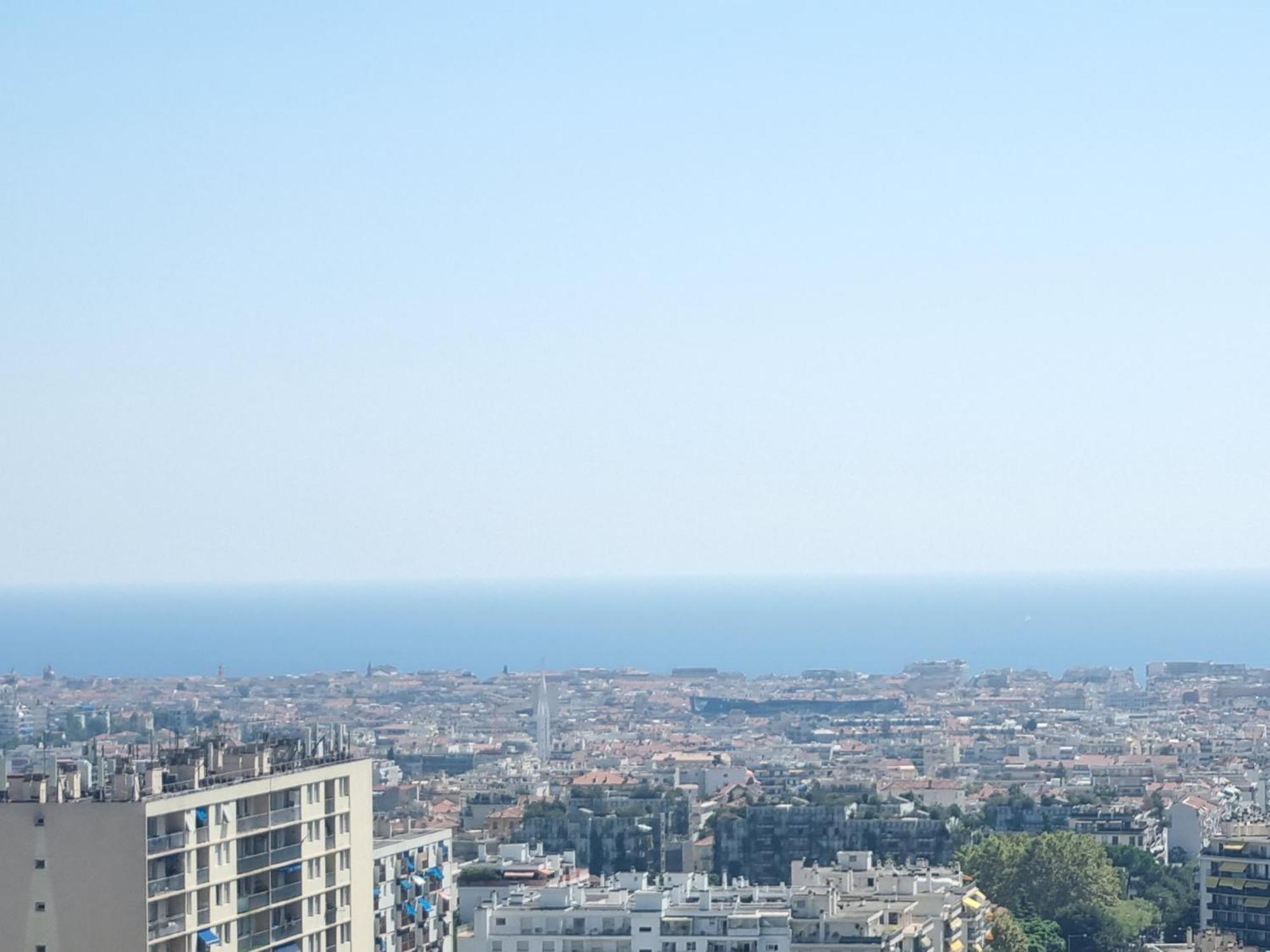 Chambre Privative Renove 2024, Climatisation, Tramway Sur Place , 12 Min Centre, 16 Min Plage, Apercu Lateral Mer, 2 Wc Avec 2 Salle De Bain, Private Room Renovated 2024, Air-Conditioned , Tram On Spot, 2 Toilets And 2 Bathrooms Nice Exterior foto